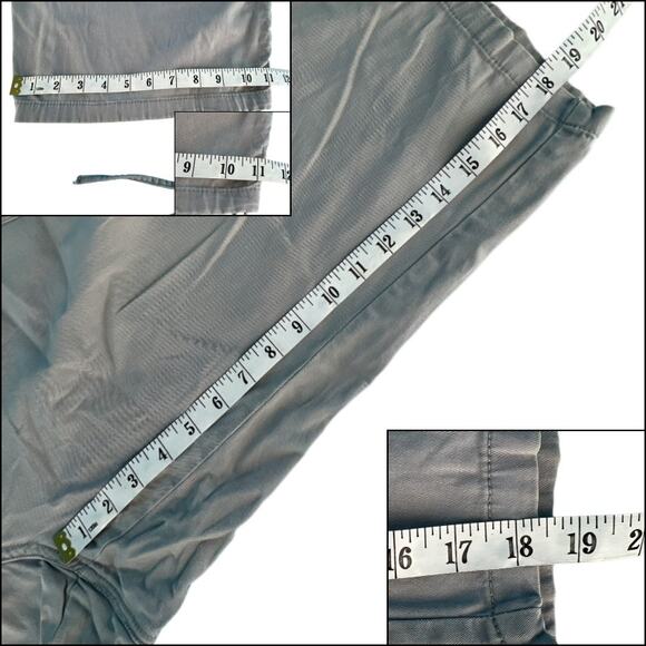 Cato Woman Capri Drawstring Hem Pants Pockets Plus Size 20W 98% Cotton Gray - Picture 14 of 15